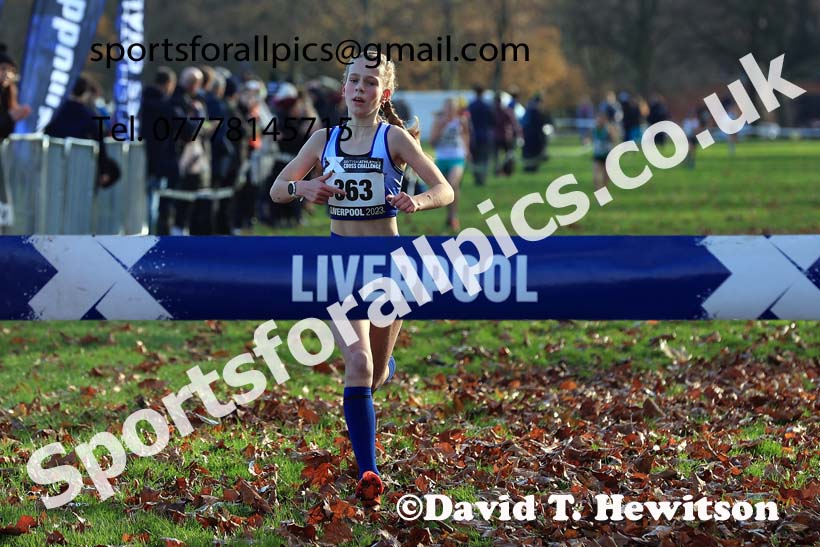 Girls Under-13s, 2023 British Athletics Cross Challenge, Sefton Park, Liverpool. Photo: David T. Hewitson/Sports for All Pics